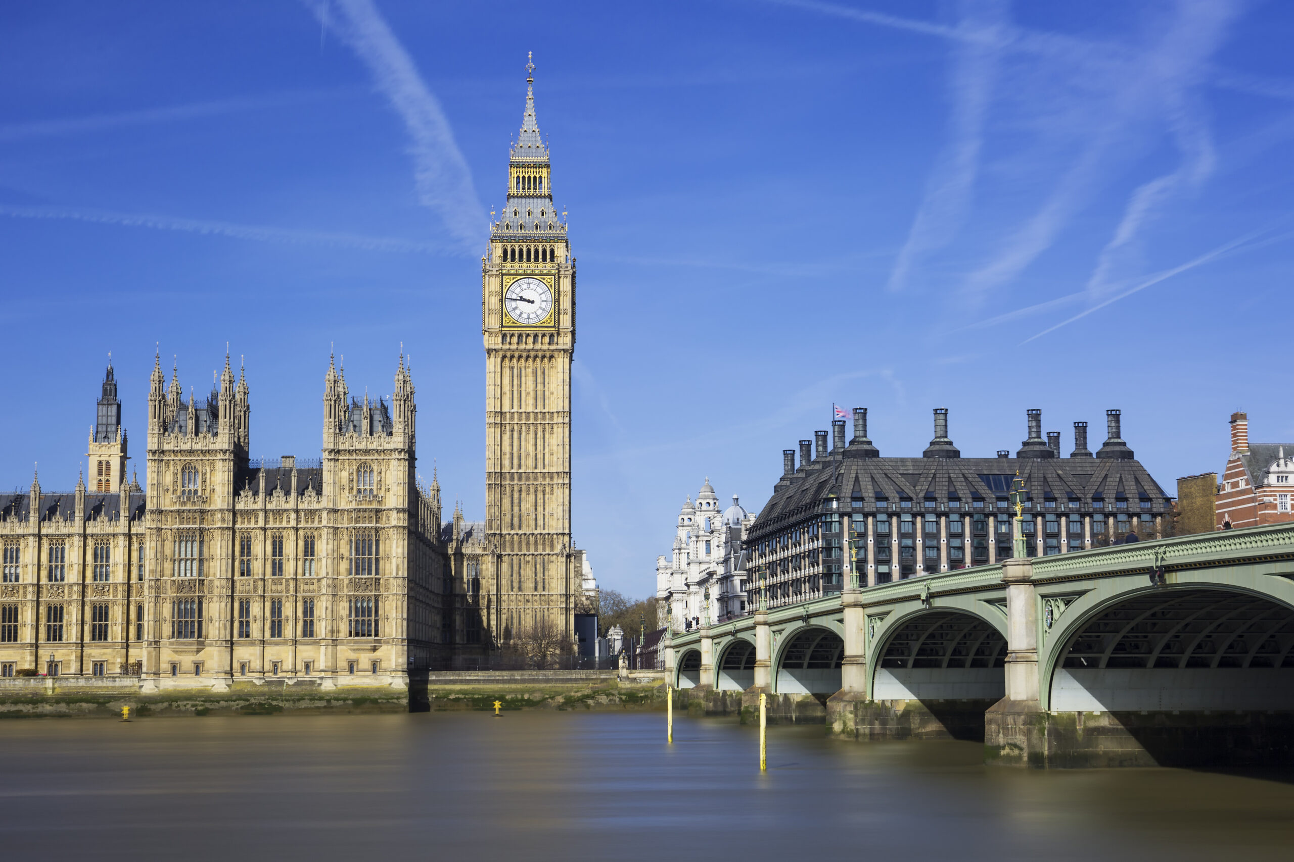 big ben houses parliament london uk ()